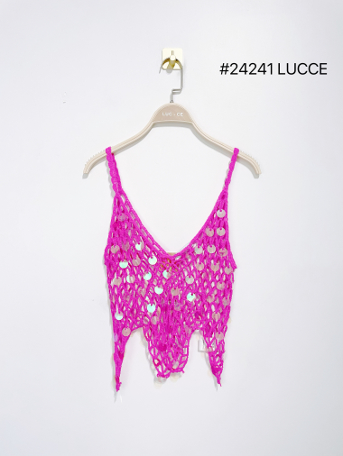 Wholesaler LUCCE - Sequin crochet top