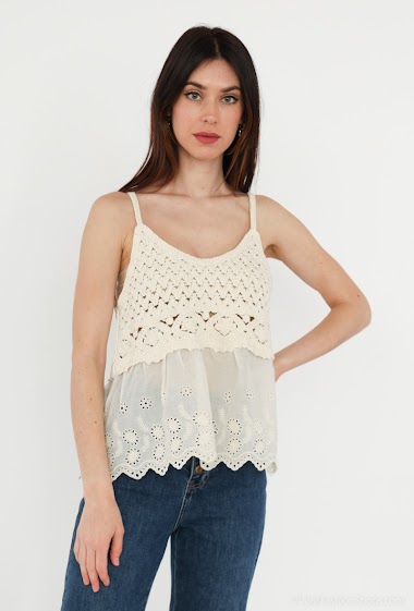 Wholesaler LUCCE - Top crochet sleeveless