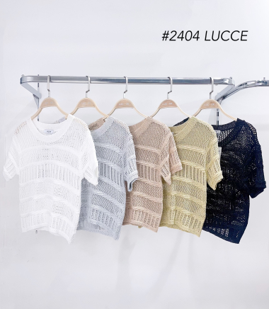 Wholesaler LUCCE - Lurex crochet top
