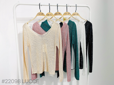 Wholesaler LUCCE - Sequined knit top