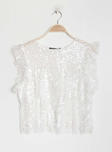 Wholesaler LUCCE - Sequinned top
