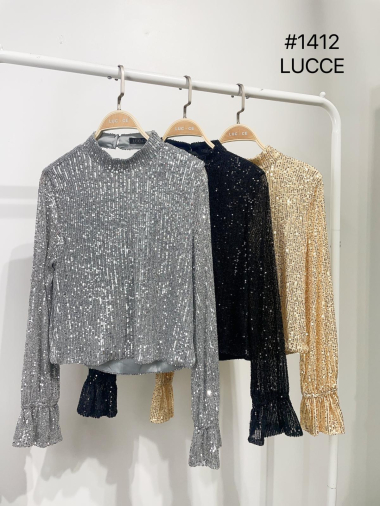 Wholesaler LUCCE - Long-sleeved sequin top