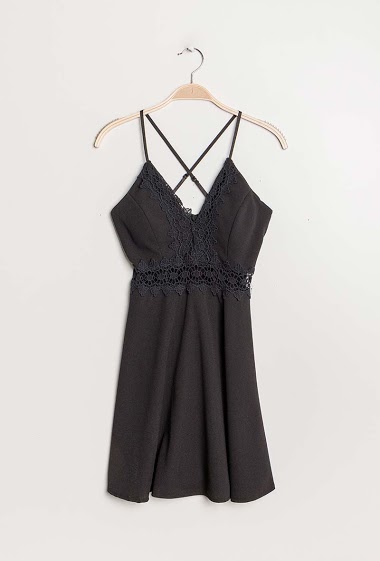 Wholesaler Lucky 2 - Skater dress with lace