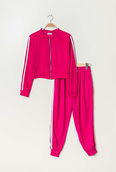 Wholesaler Lucky 2 - Tracksuit with side stripes