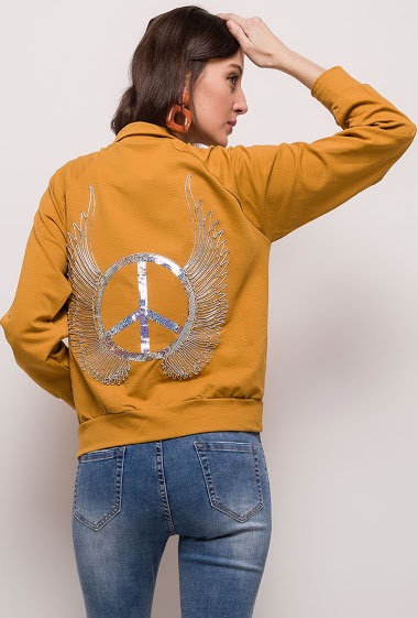 Großhändler Lucky 2 - Zip sweatshirt with angel wings