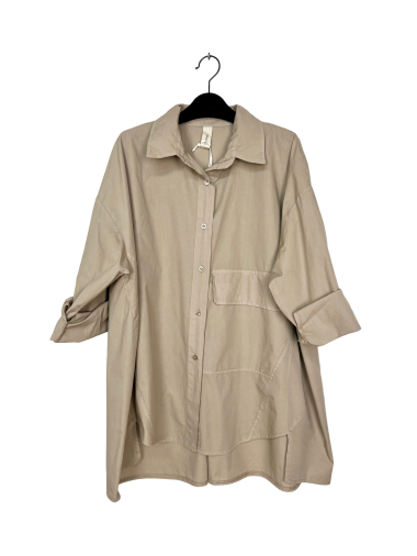 Wholesaler Lucky Nana - Mid-length shirt with one pocket