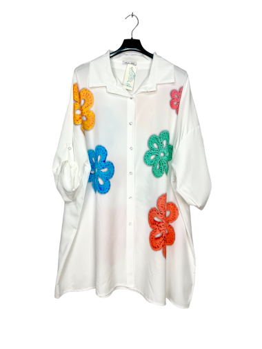 Wholesaler Lucky Nana - Printed mid-length shirt