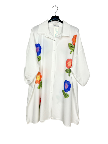 Wholesaler Lucky Nana - Printed mid-length shirt