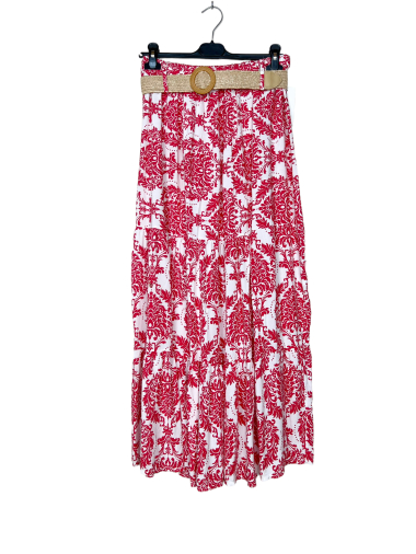 Wholesaler Lucky Nana - Long patterned skirt with belt
