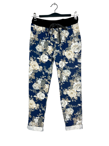 Wholesaler Lucky Nana - printed pants with lace