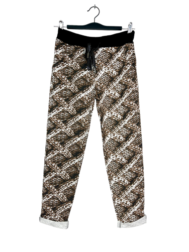 Wholesaler Lucky Nana - printed pants with lace