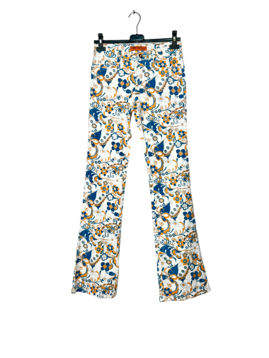 Wholesaler Lucky Nana - Long floral pattern pants with lurex