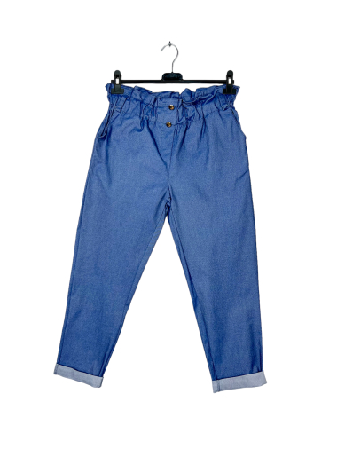 Wholesaler Lucky Nana - Plain pants with button