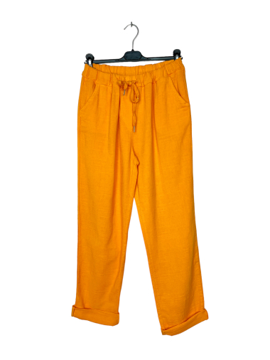 Wholesaler Lucky Nana - Plain pants with lace