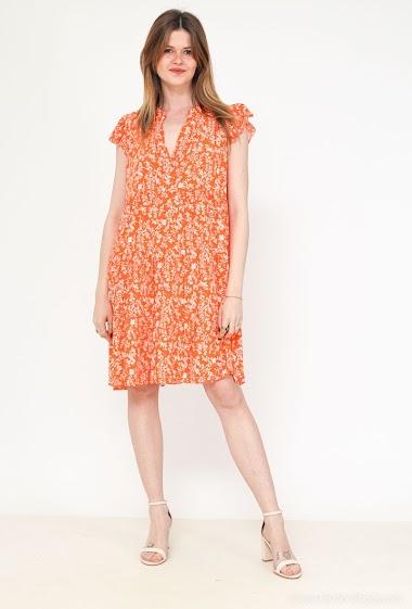 Wholesalers Lucky Nana - Short sleeveless dress with floral print