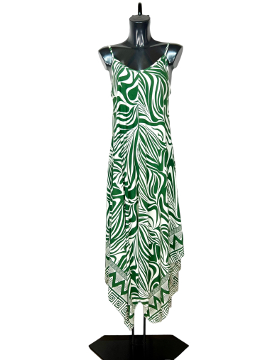 Wholesaler Lucky Nana - Long dress with strap, patterned