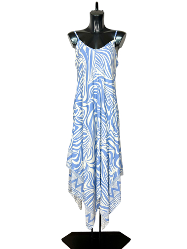 Wholesaler Lucky Nana - Long dress with strap, patterned