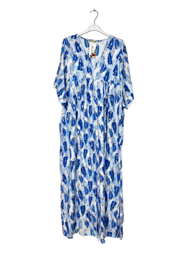Wholesaler Lucky Nana - Plus size long dress with pattern