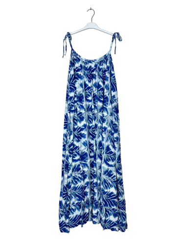 Wholesaler Lucky Nana - Large size long dress, strap with pattern