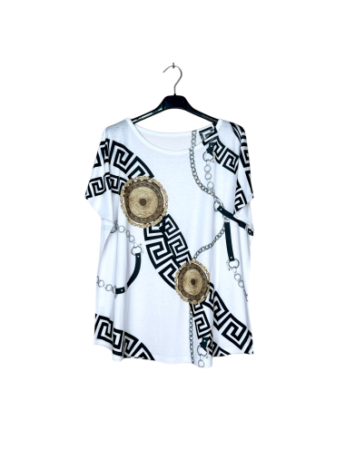 Grossiste Lucky Nana - T-shirt léger, manche courte avec motif