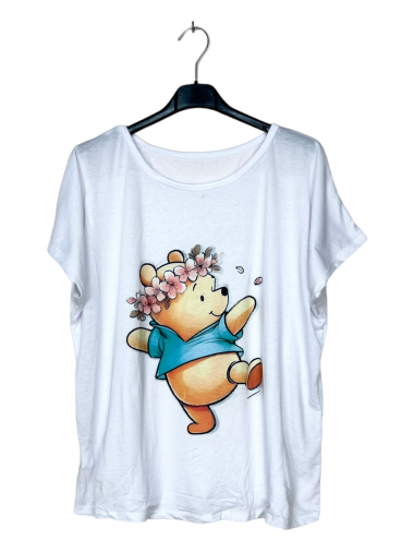 Großhändler Lucky Nana - Leichtes, kurzärmeliges T-Shirt mit Muster