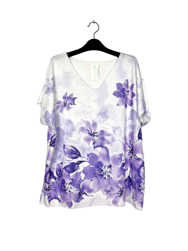 Grossiste Lucky Nana - T-shirt tai and dai, à motif fleurs