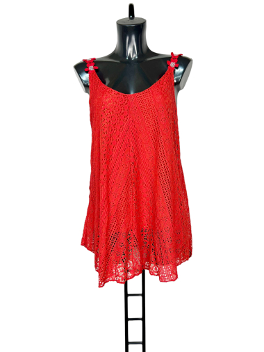 Wholesaler Lucky Nana - Top with lace, flower pattern strap