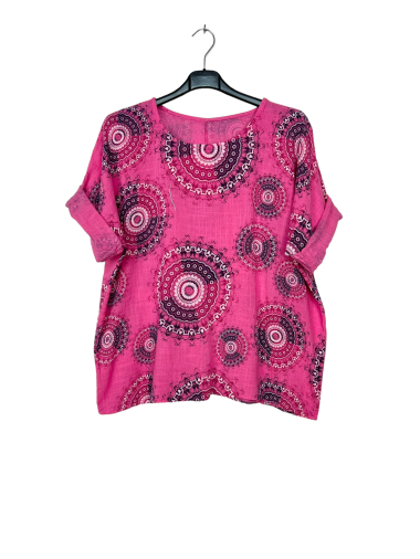 Wholesaler Lucky Nana - Lightweight patterned cotton top