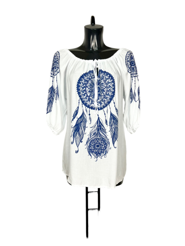 Wholesaler Lucky Nana - Short sleeve patterned top