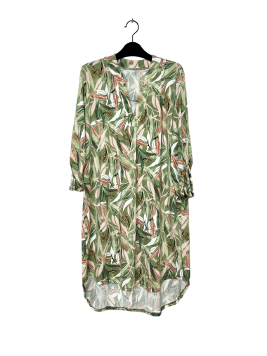 Wholesaler Lucky Nana - Tunic with pattern, long sleeve
