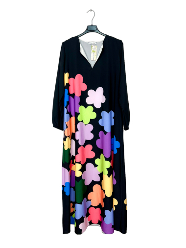 Wholesaler Lucky Nana - Long patterned tunic, long sleeve
