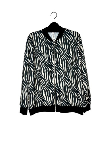 Wholesaler Lucky Nana - Printed Zip Jacket