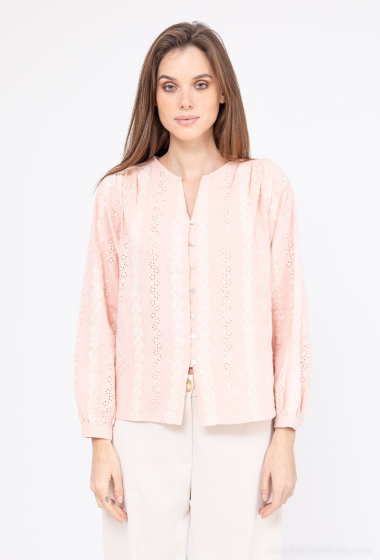 Wholesaler LUCY LUU - EMBROIDERED BLOUSE