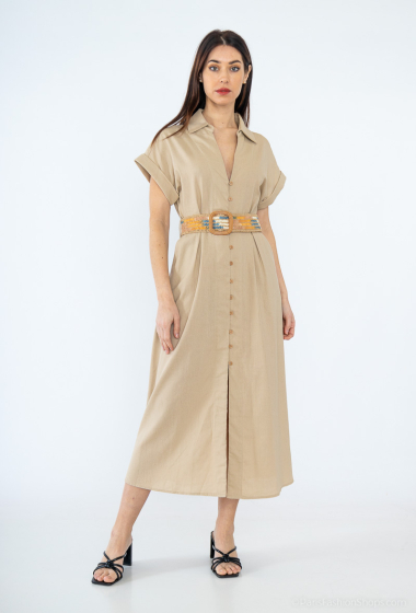 Wholesaler LUCY LUU - SHIRT DRESS WITH BELT