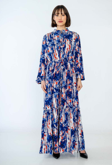 Wholesaler LUCY LUU - LONG PRINTED DRESS