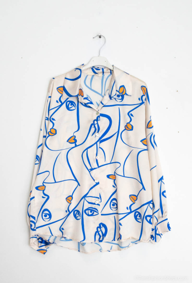 Wholesaler Luizacco - Abstract printed shirt