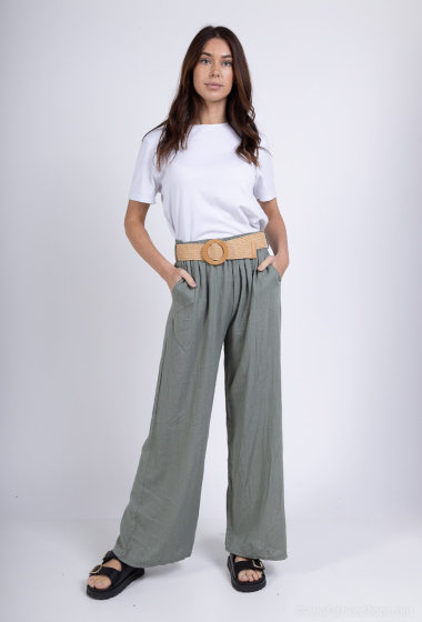 Wholesaler Luizacco - linen shorts with belt