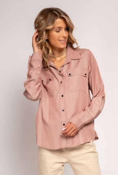 Wholesaler Lulumary - Silky shirt with pockets