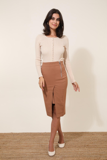 Wholesaler Lulumary - Straight slit skirt