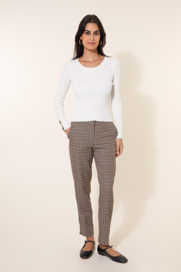 Wholesaler Lulumary - Elegant check pants