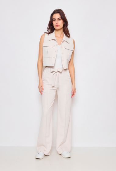 Wholesaler Lulumary - Wide belted pants