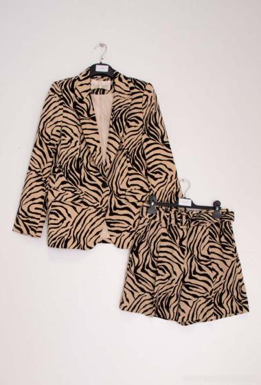 Großhändler Lulumary - Shorts mit Zebra-Print