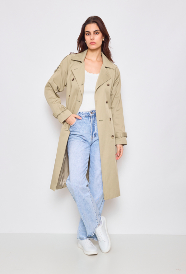 Wholesaler Lulumary - Trench with belt and pockets