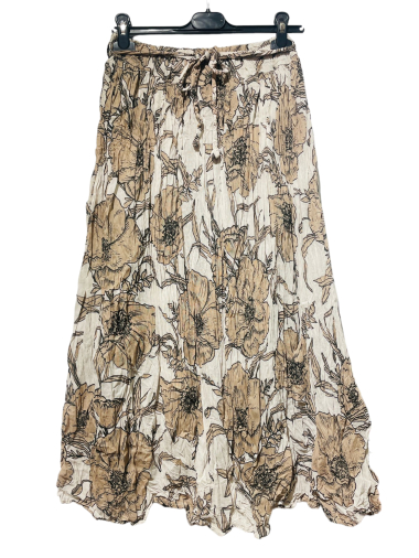 Wholesaler LUMINE - Crinkled cotton skirt