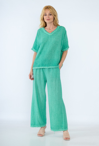 Wholesaler LUMINE - Linen effect pants