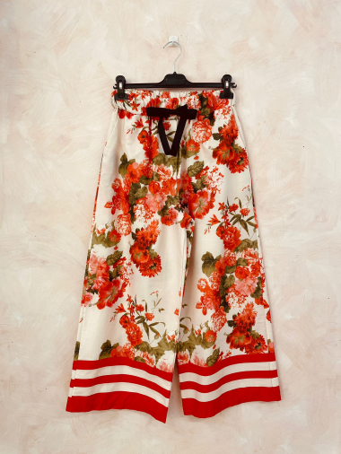 Wholesaler LUMINE - Floral-print cotton pants