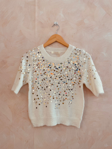 Grossiste LUMINE - Pull brillant paillette