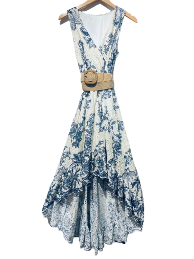 Wholesaler LUMINE - Embroidered linen dress