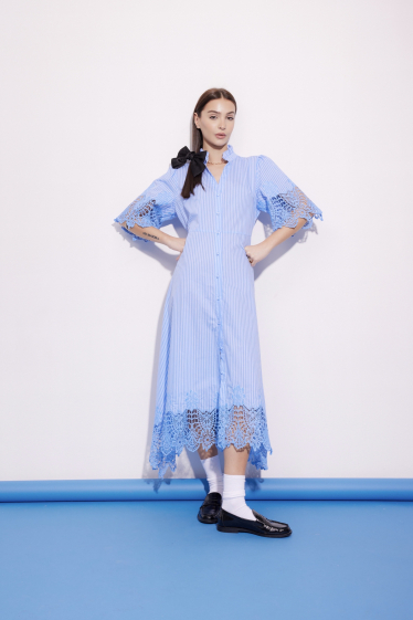 Wholesaler LUMINE - Embroidered cotton dress