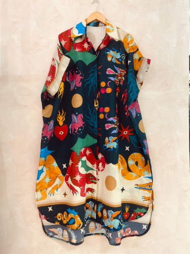 Wholesaler LUMINE - Bae printed cotton dress